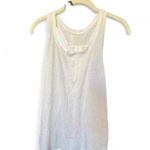 Lululemon White Racerback Tank Top